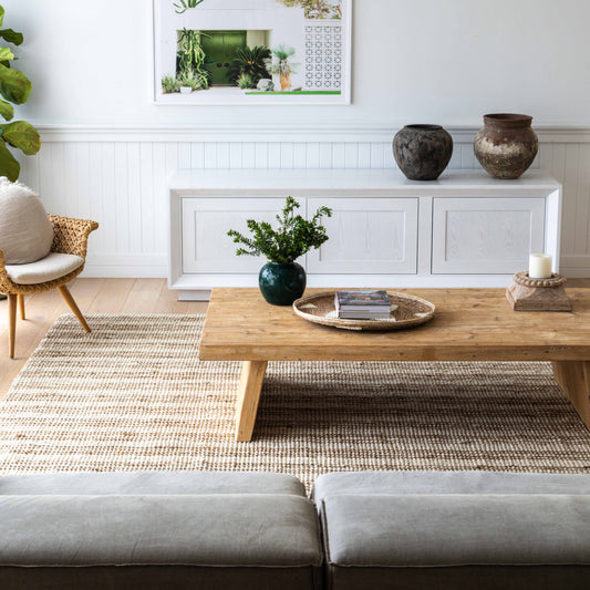 How to style your rug in the living room