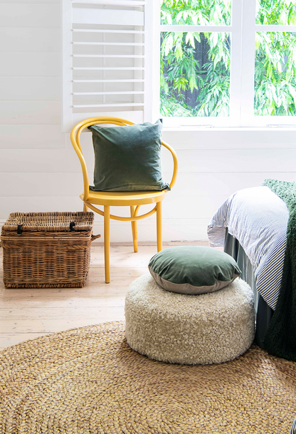 Round Braided Weave Jute Rug