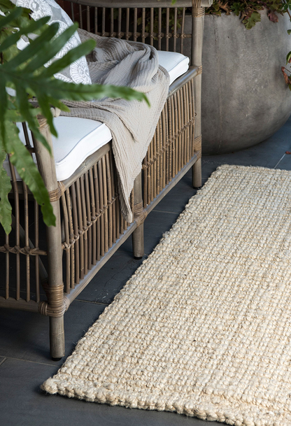 Vincent White Wash Jute Rug