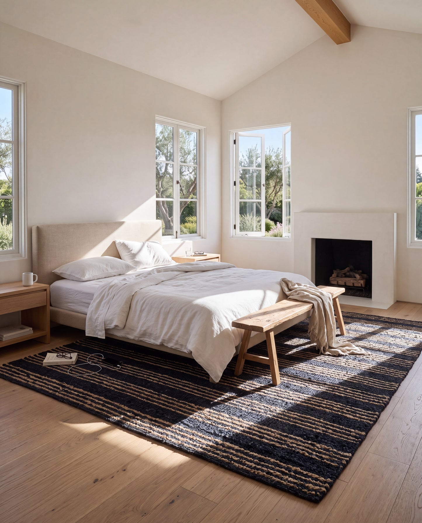 Jones | Stripe Chunky Jute Bouclé Area Rug