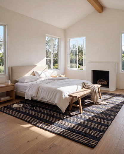 Jones | Stripe Chunky Jute Bouclé Area Rug